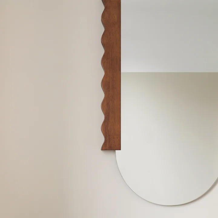 Nobodinoz - Heju Wandspiegel 53 x 100 cm, Hevea geölt