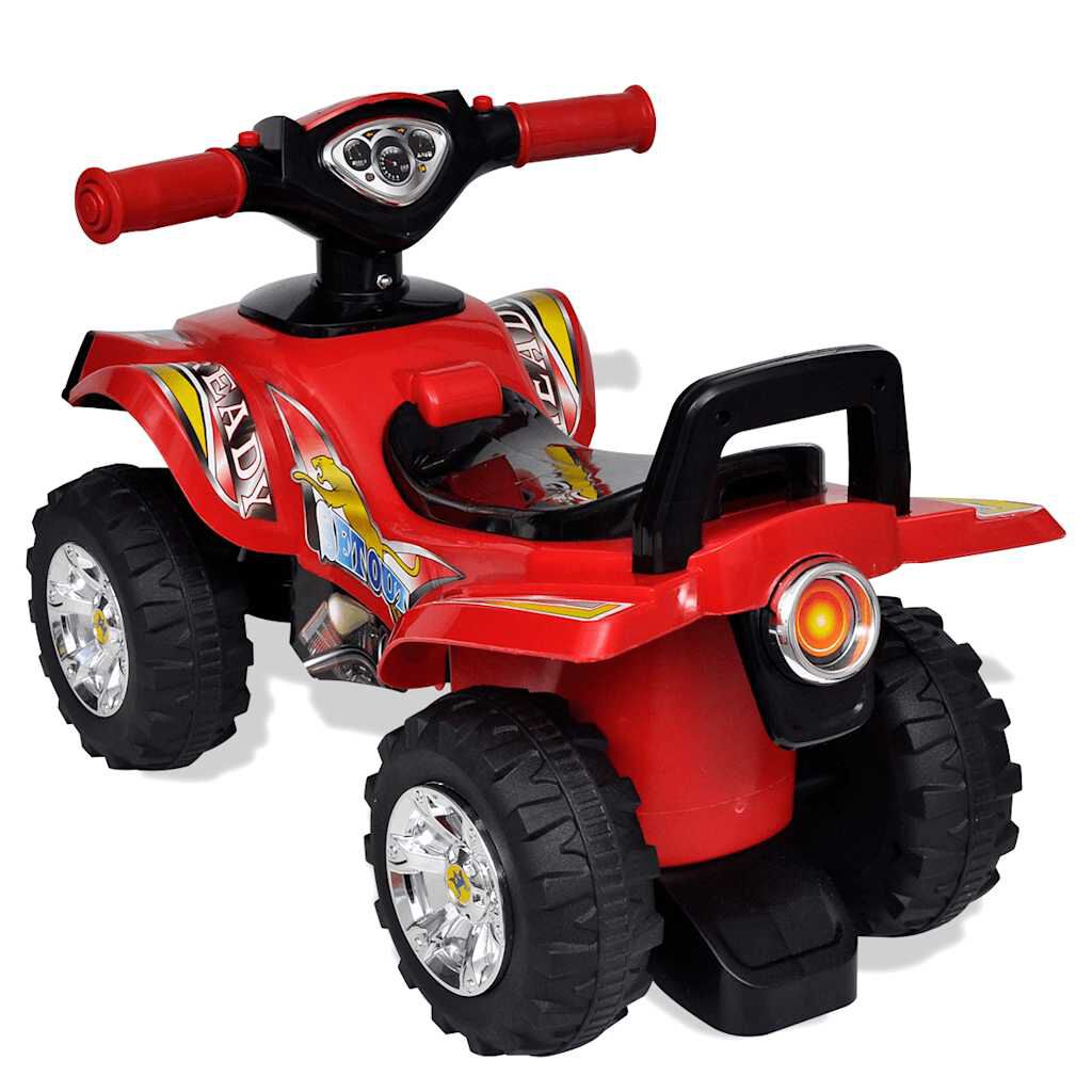 Rode quad voor kinderen, met licht en geluid