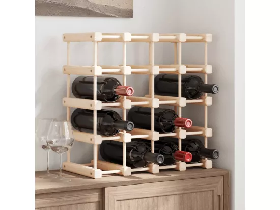 Casier à vin pour 20 bouteilles 46,5x23x46,5 pin massif