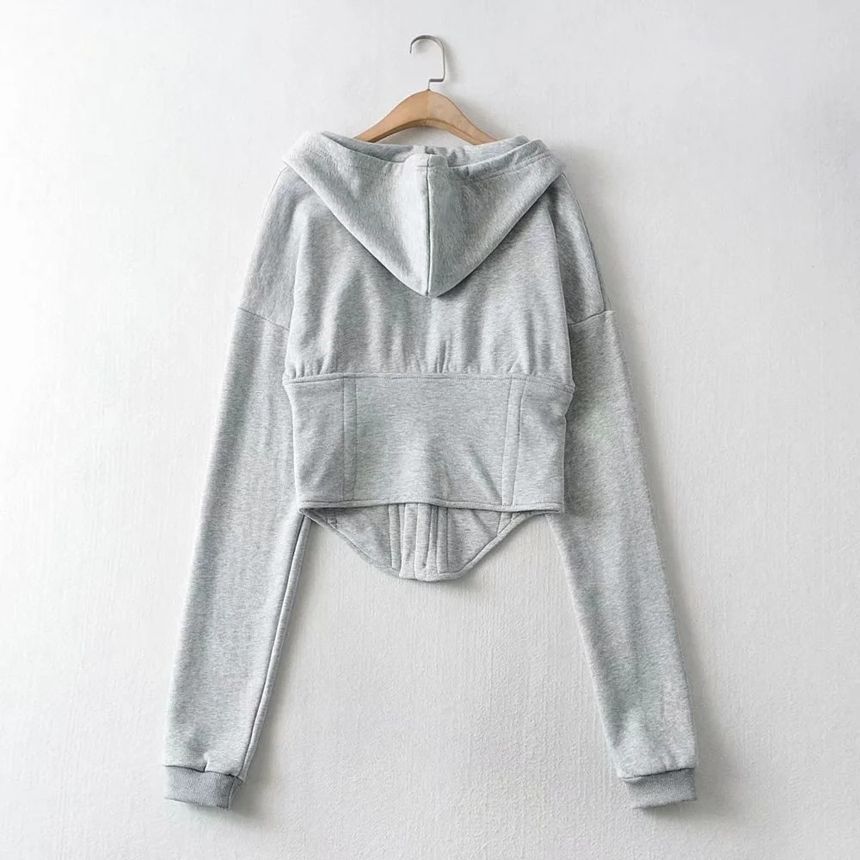 Reknovine - Hoodie met lange mouwen en haaksluiting