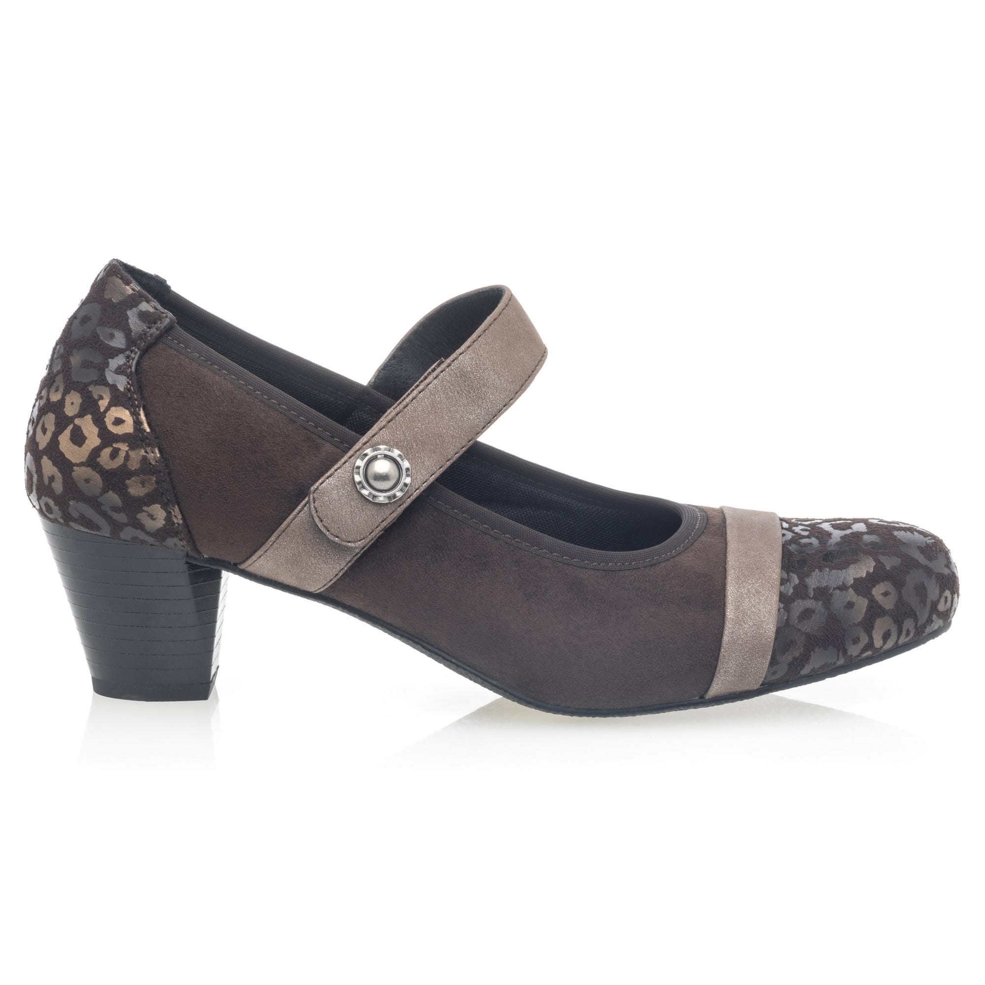 Escarpins pieds sensibles à talon Femme marron
