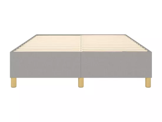 Sommier à lattes de lit Gris clair 140x200 cm Tissu