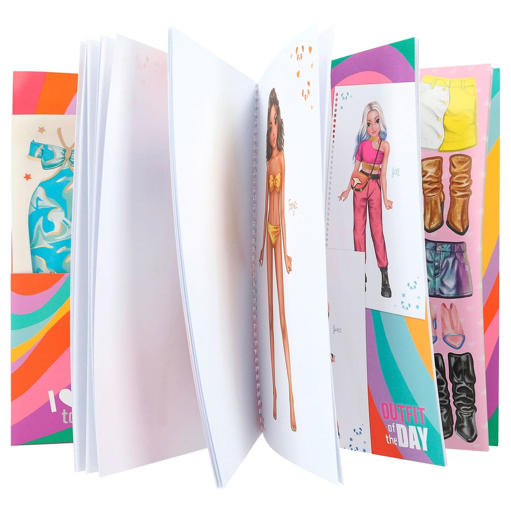 TOPModel Anzieh-Stickerbuch zum Ausschneiden