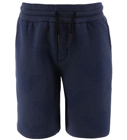 Emporio Armani Shorts - Navy Gestreift m. Logos