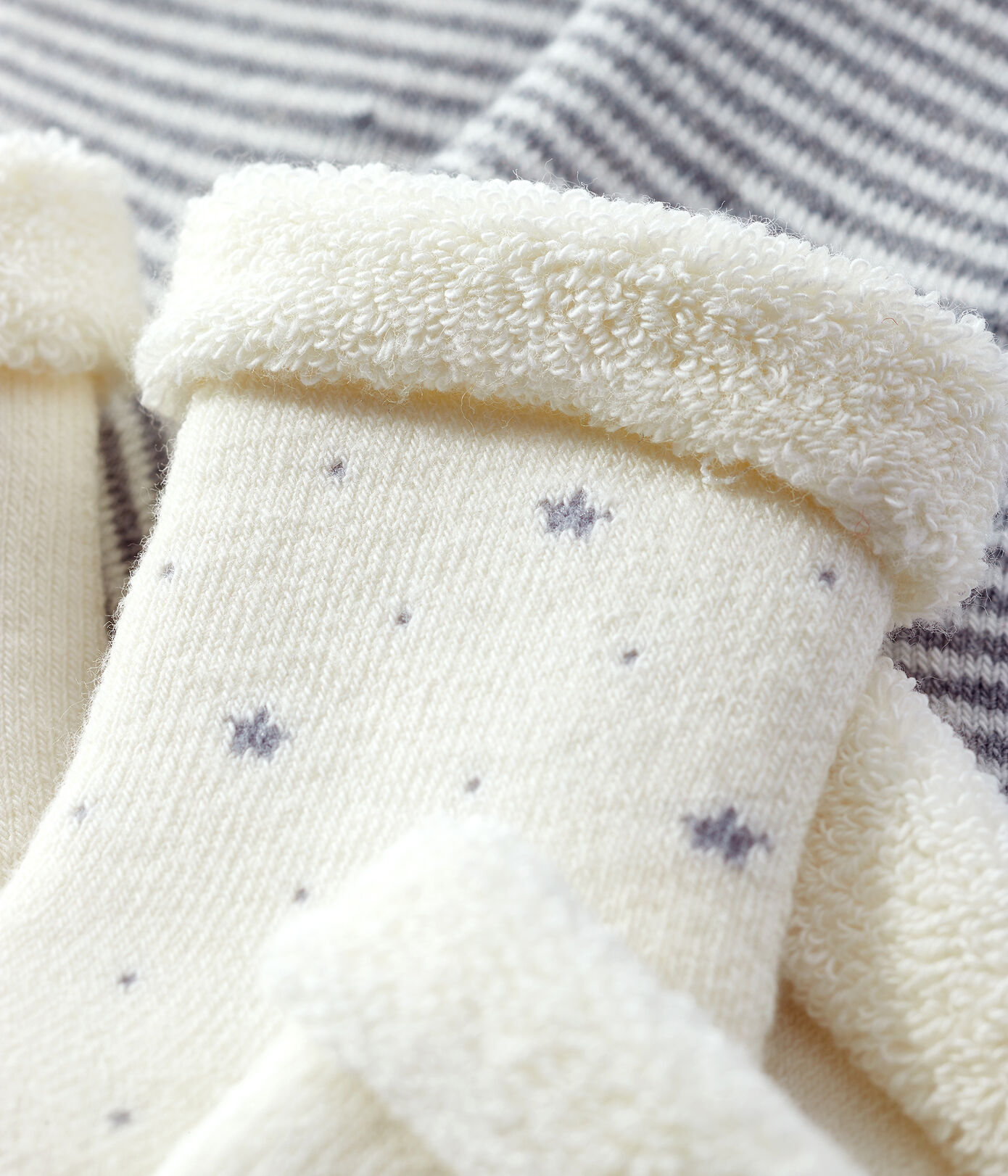 Trio de chaussettes bébé en tricot