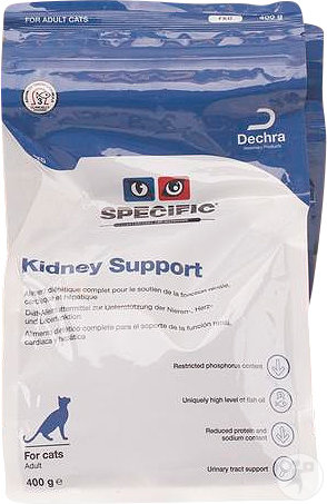 Specific FKD Kidney Support Nourriture Sèche Pour Chats Adultes 4x400g
