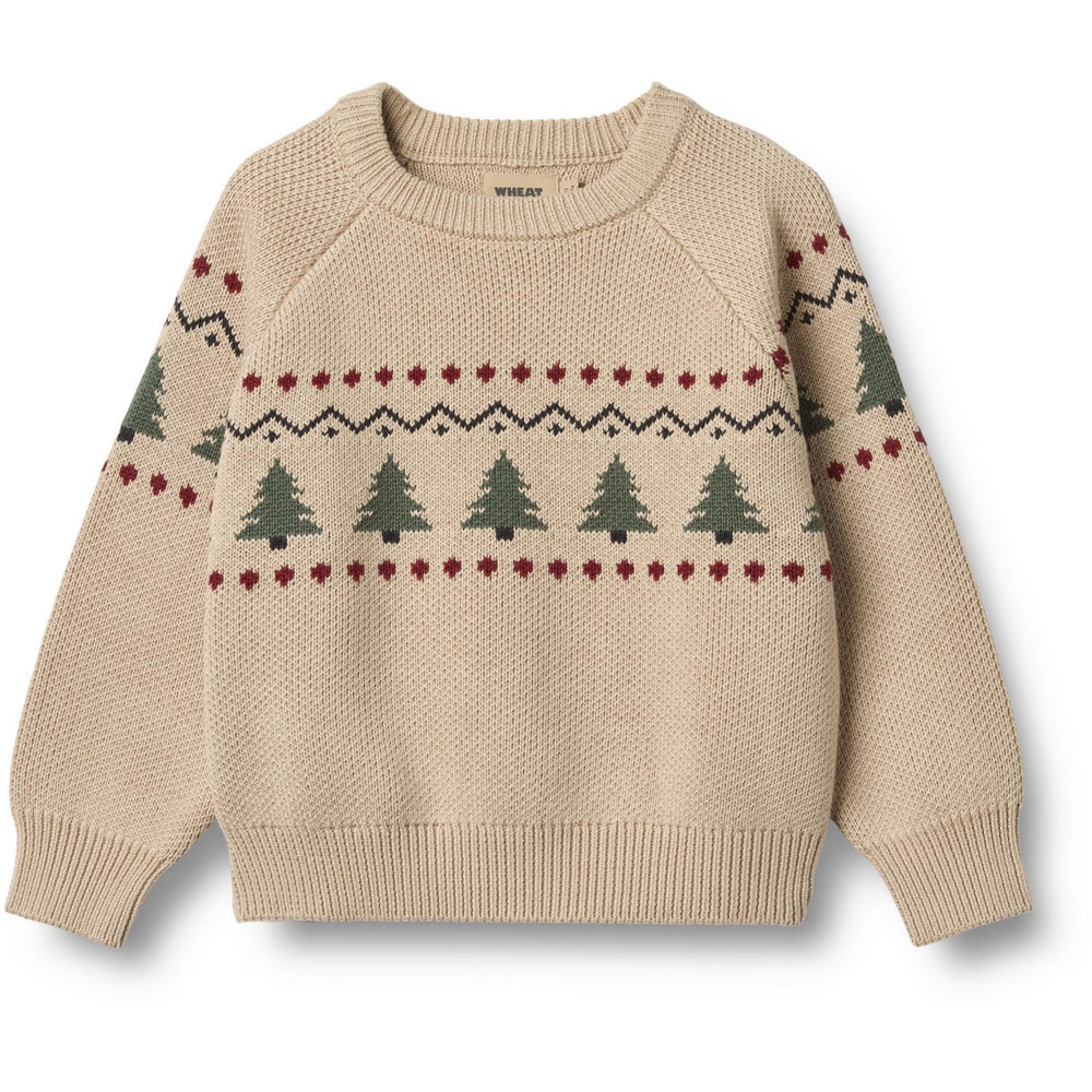 Køb Wheat Warm Sand Jacquard Pullover Balou