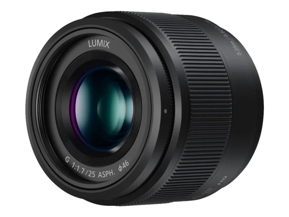 Panasonic Lumix G H-H025E - Objektiv - 25 mm - f/1.7 ASPH. - Micro Four Thirds - for Lumix DC-BGH1; Lumix G DC-G100, G110, G90, GF10, GF90, GH5M2, GH6, GH6L, GX880, GX9, GX9H