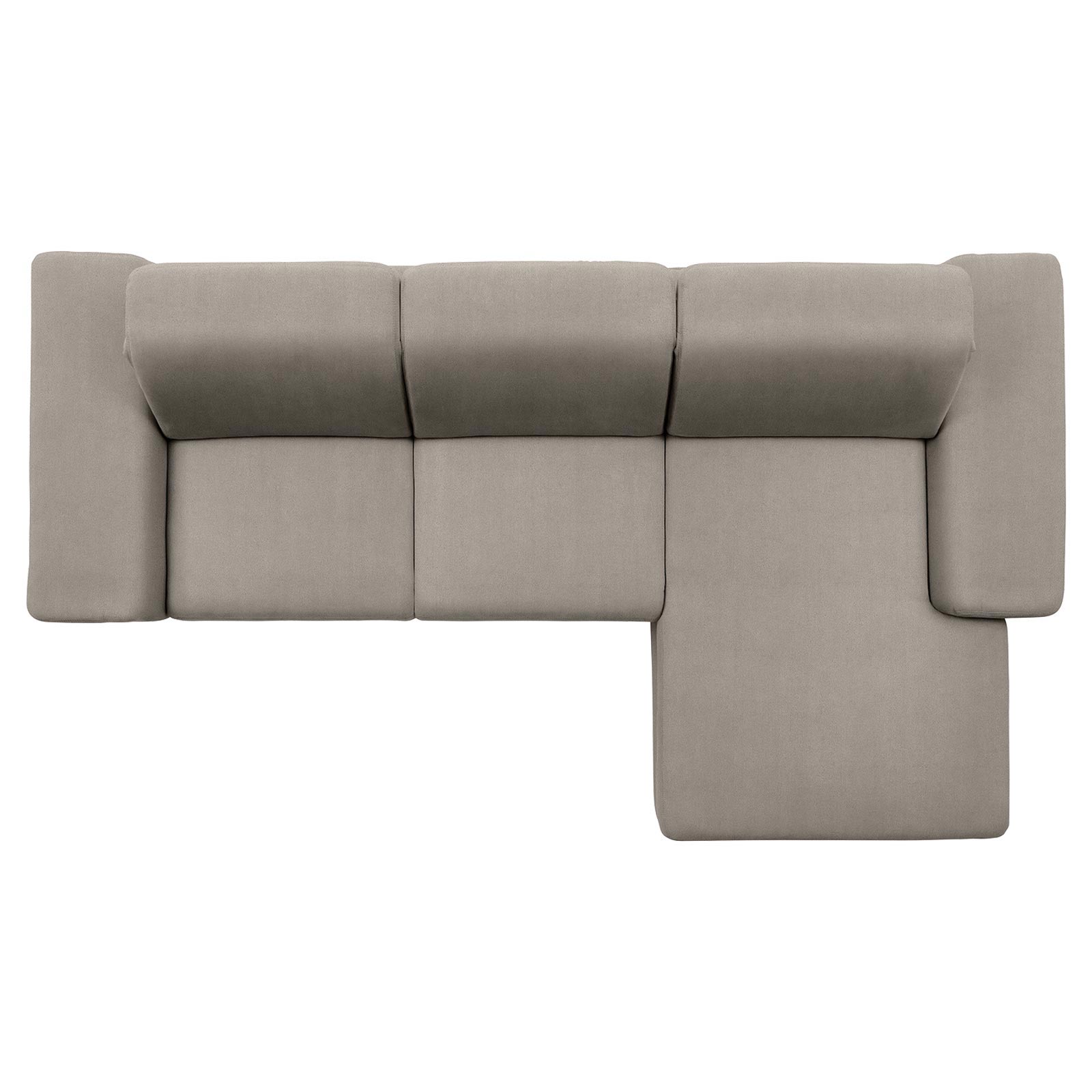 polsterpower Boxspringsofa - Holiday alu - Basismodell - Recamiere rechts
