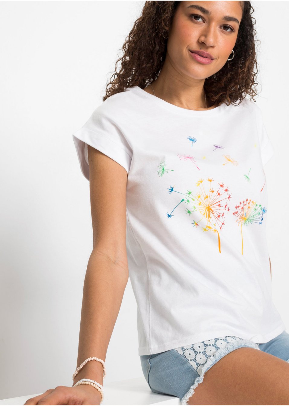 T-shirt à imprimé floral