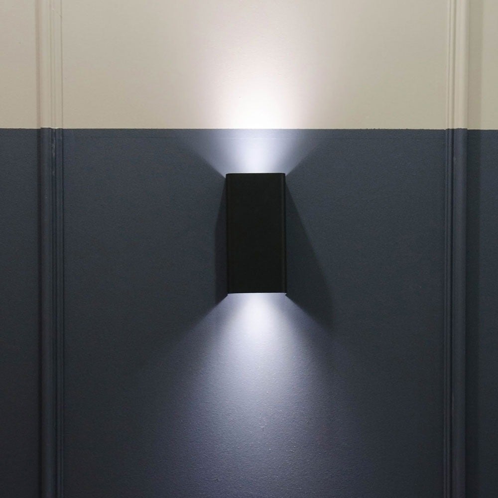 V-TAC VT-7652SQ - GU10 Buitenverlichting - Wandmontage - Armaturen - Zwart - IP44 - Modelnr.: -
