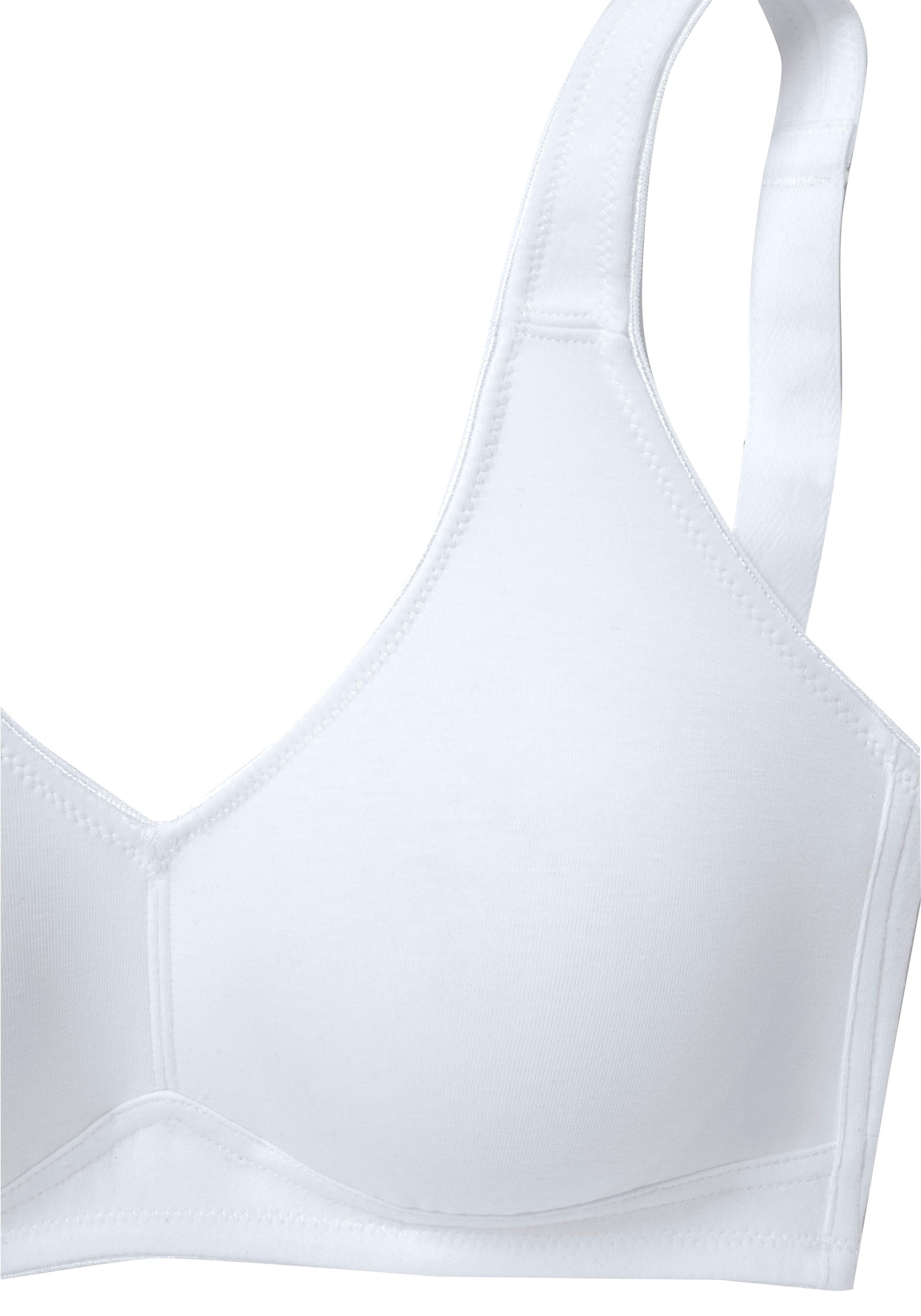 petite fleur Soft-BH, 2 Stücker Packung, ohne Bügel, aus weicher Baumwolle