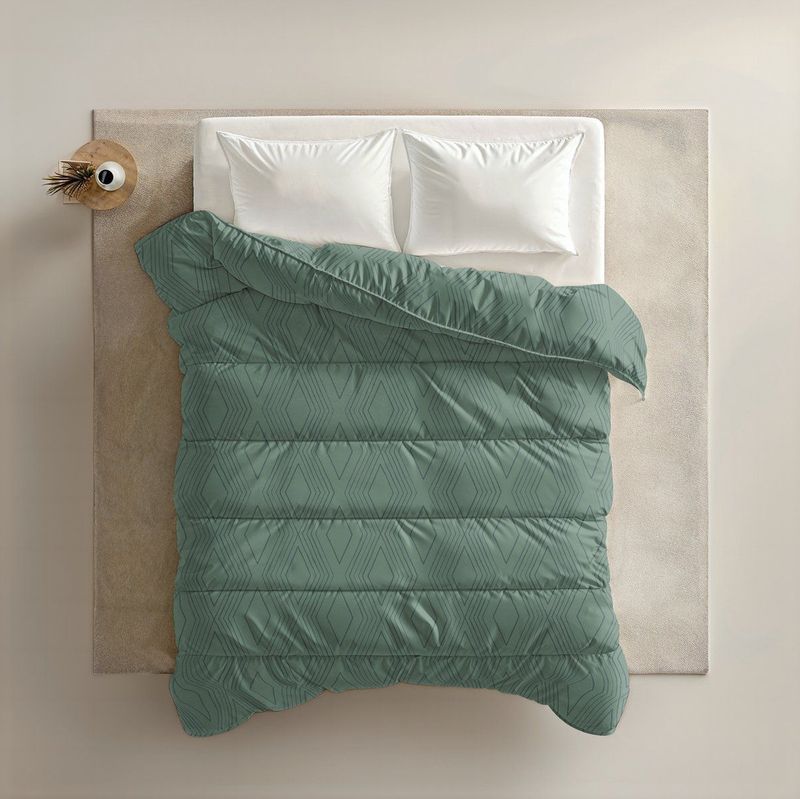 Sleeptime - 2 in 1 Dekbed - Groen - 240 x 200 cm + 2 x Kussensloop 60x70