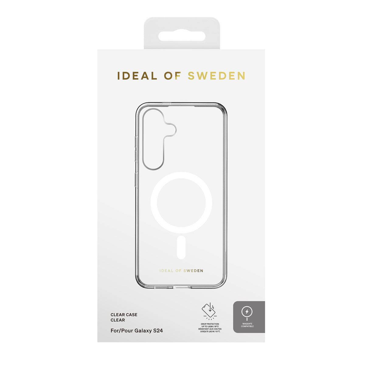 Samsung Galaxy S24 Hardcase Hülle Clear Case Recycled MagSafe-Modul (IDCLCMS-S24-471) - Transparent