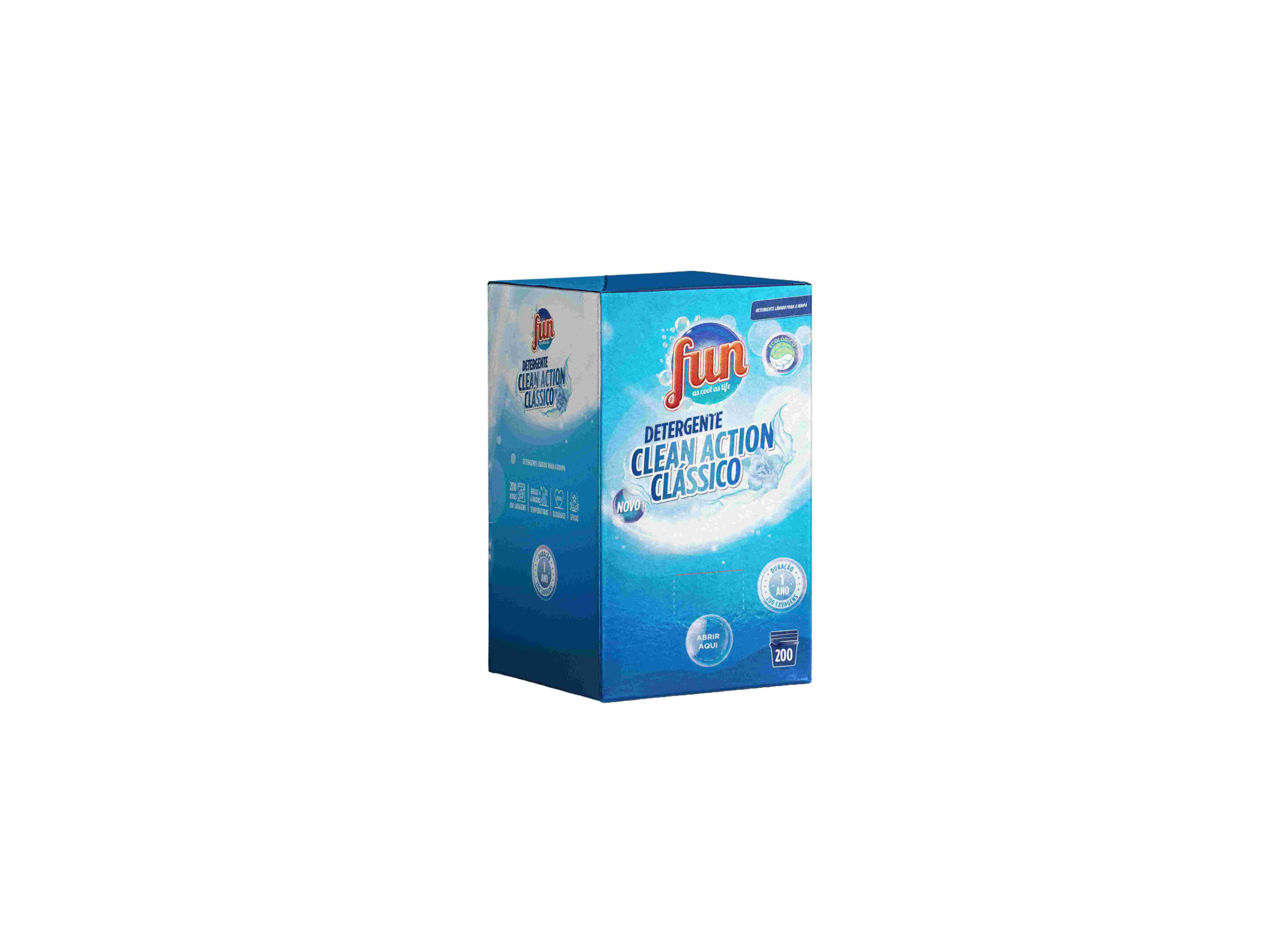 DETERGENTE ROUPA MÃQUINA LIQUIDO FUN CLEAN ACTION 10L