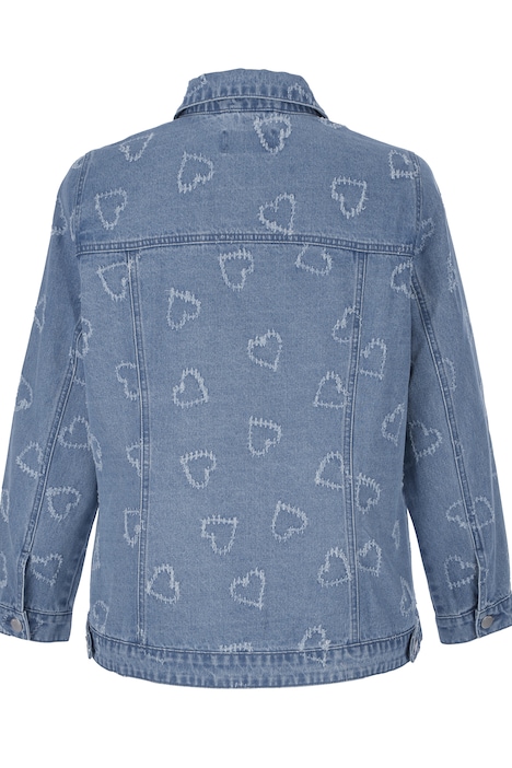 Jeansjacke, Herzen, Langarm
