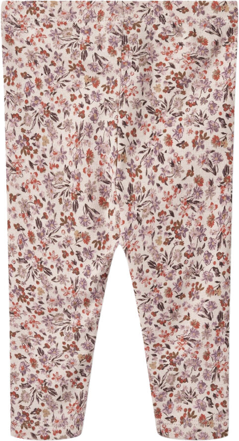 Wheat Jersey Leggings Jules Pale rose flowers