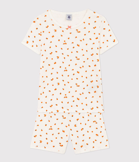Pyjacourt orangettes coton petite fille