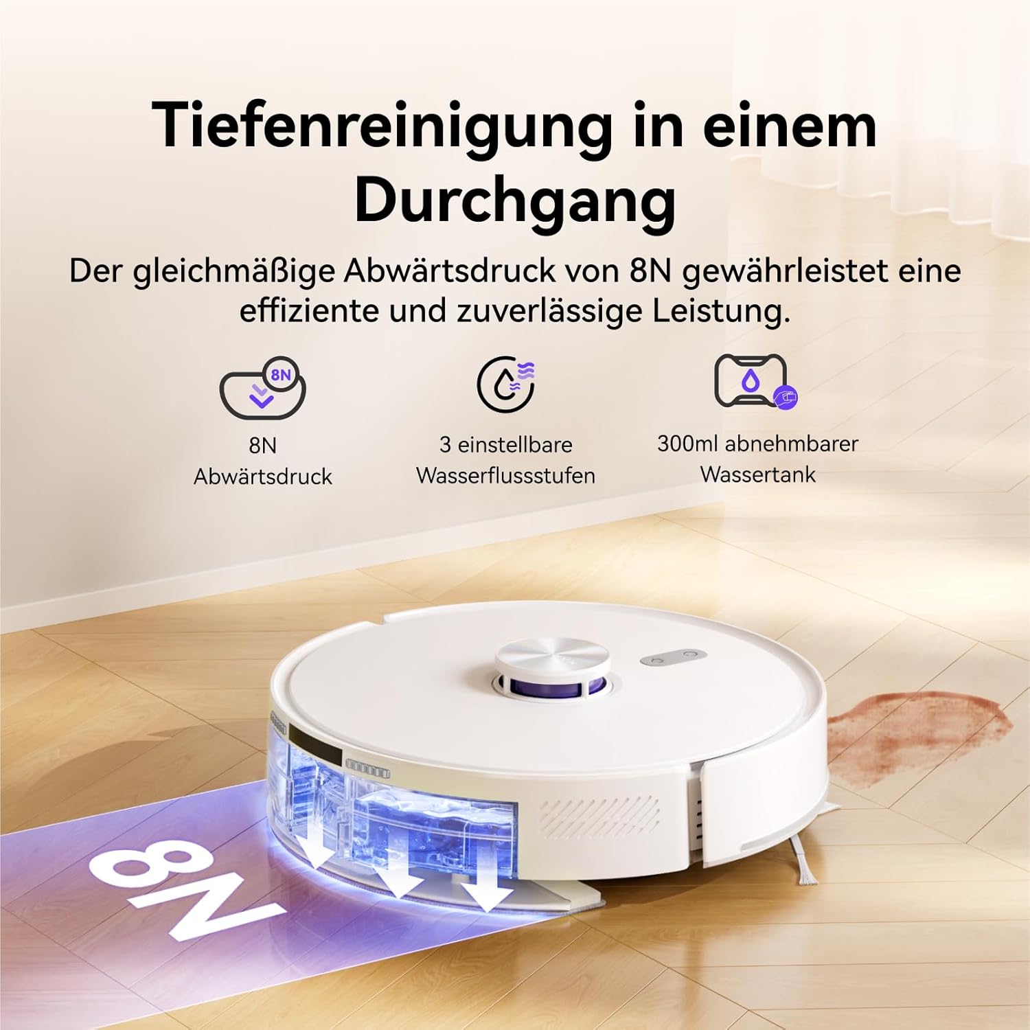 NARWAL Freo Saugroboter mit Wischfunktion und automatischer Dockingstation (Freo S)