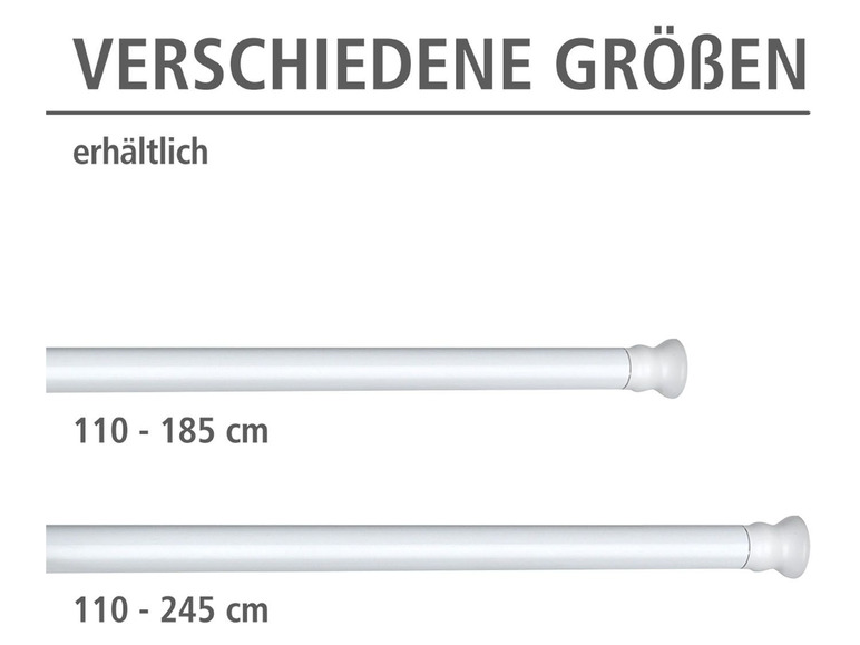 Telescopische douchegordijnstang