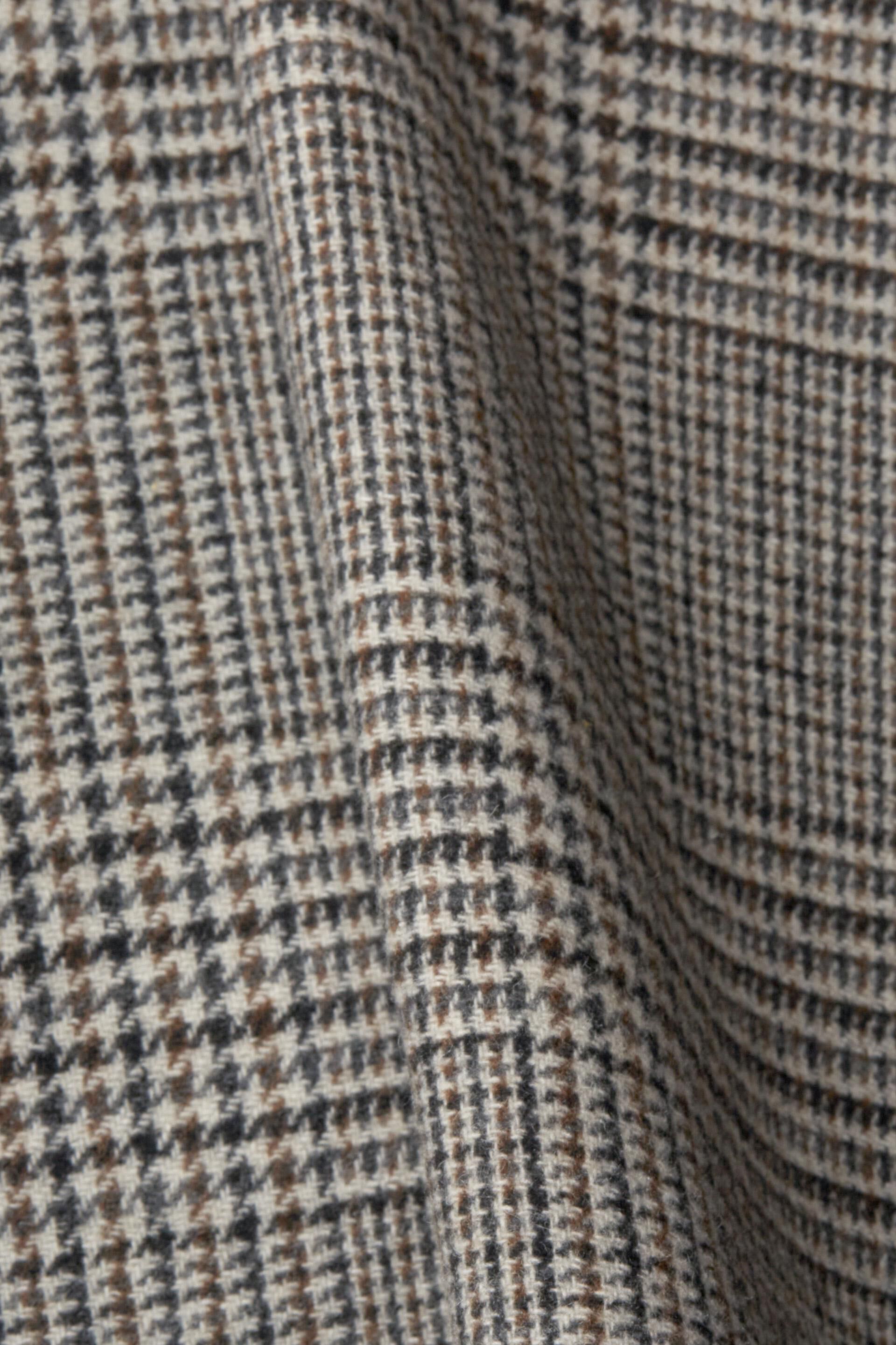 Manteau en laine mélangée à carreaux prince-de-galles
