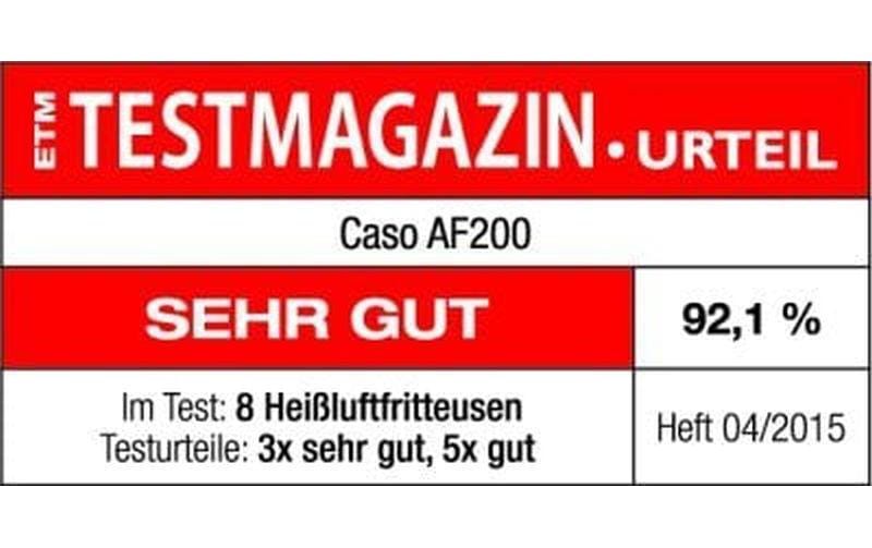 Caso Heissluftfritteuse »AF 200, 2.5 kg« 2000 W Fassungsvermögen 2,5 l