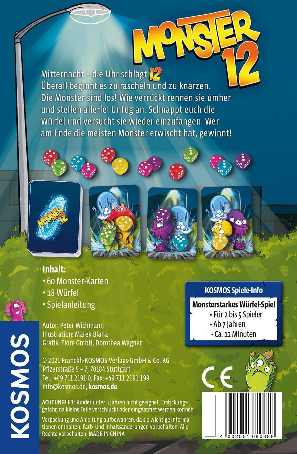 Kartenspiel: Monster 12