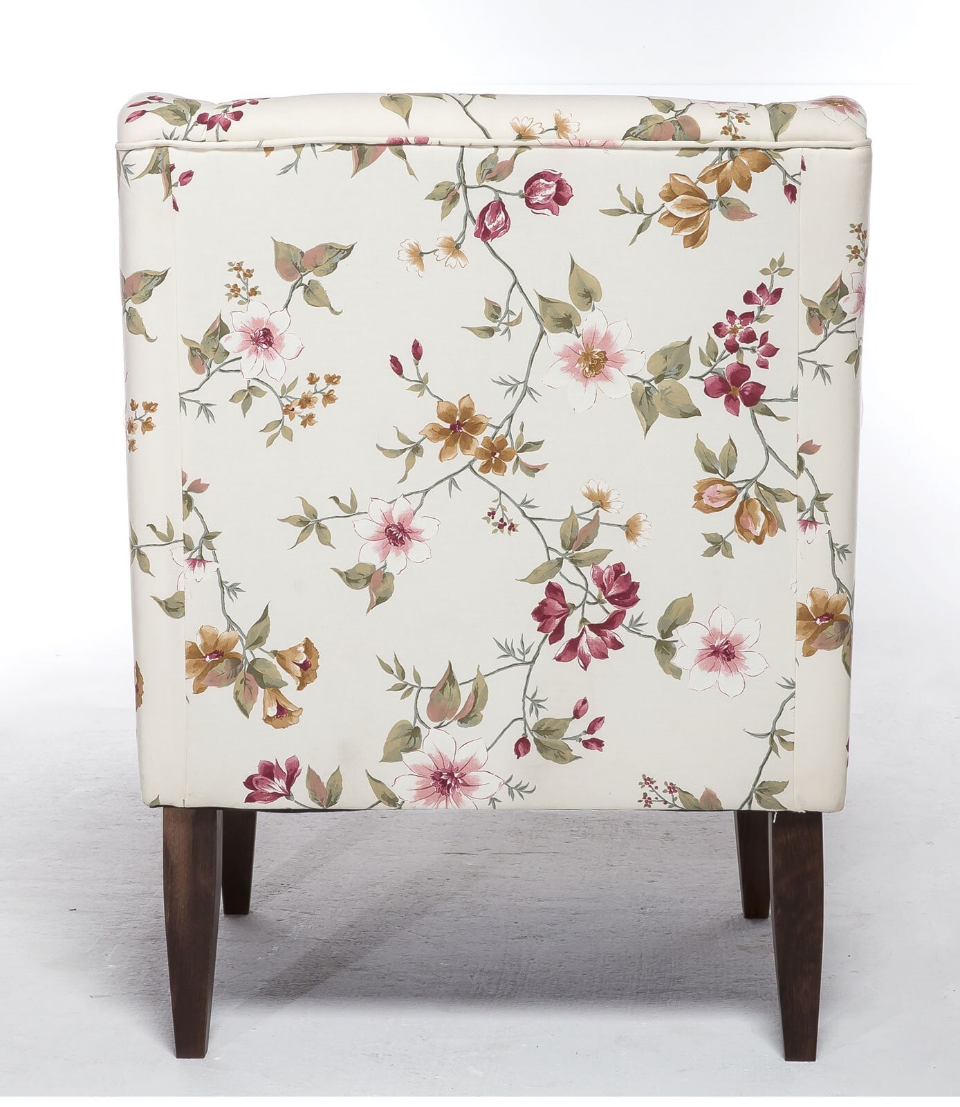 Sessel Emmen Blumenmuster Beige/Rot/Ocker 84x99x73 cm