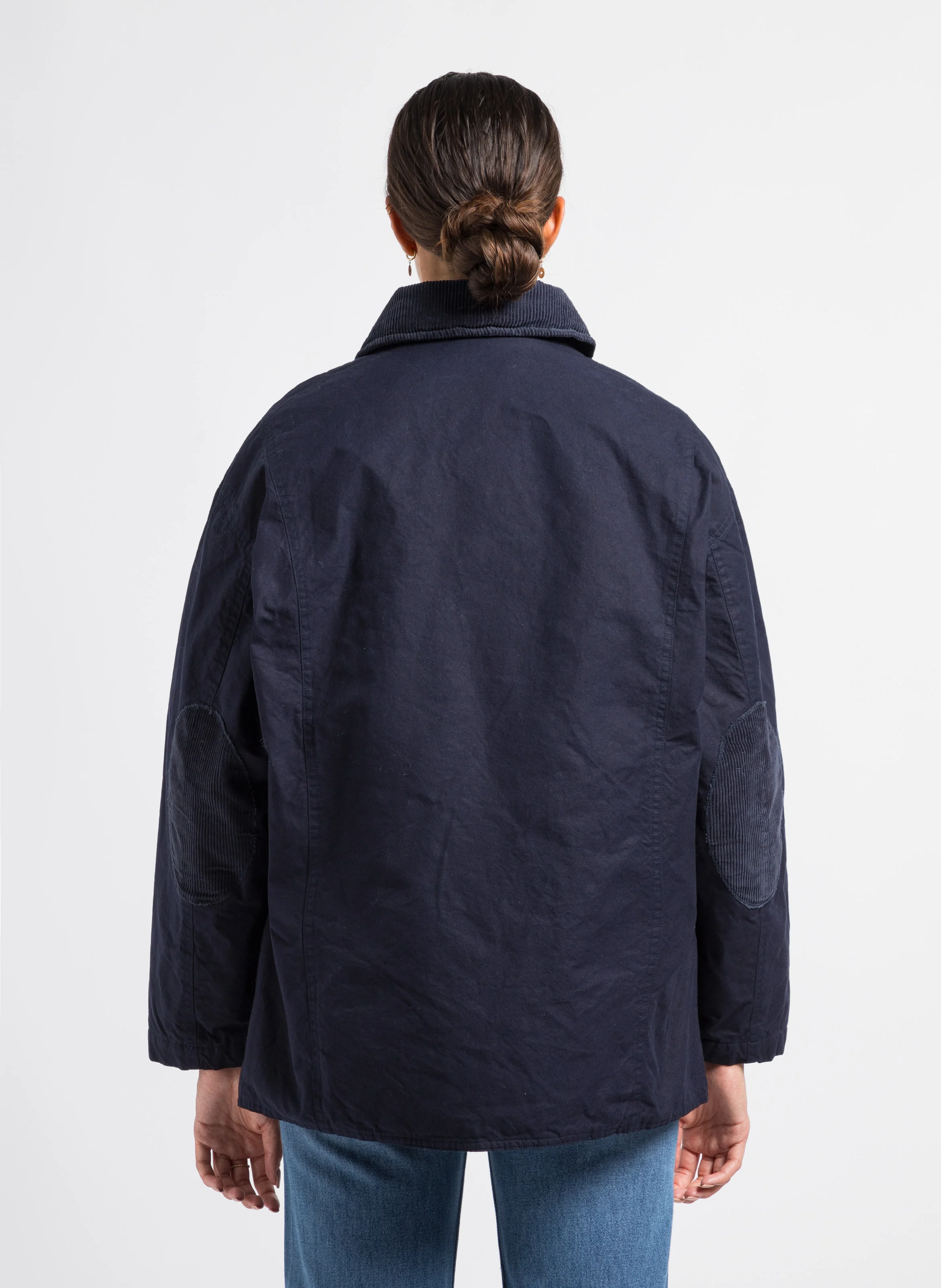 MARCELO - Veste col classique en coton bio| Bleu