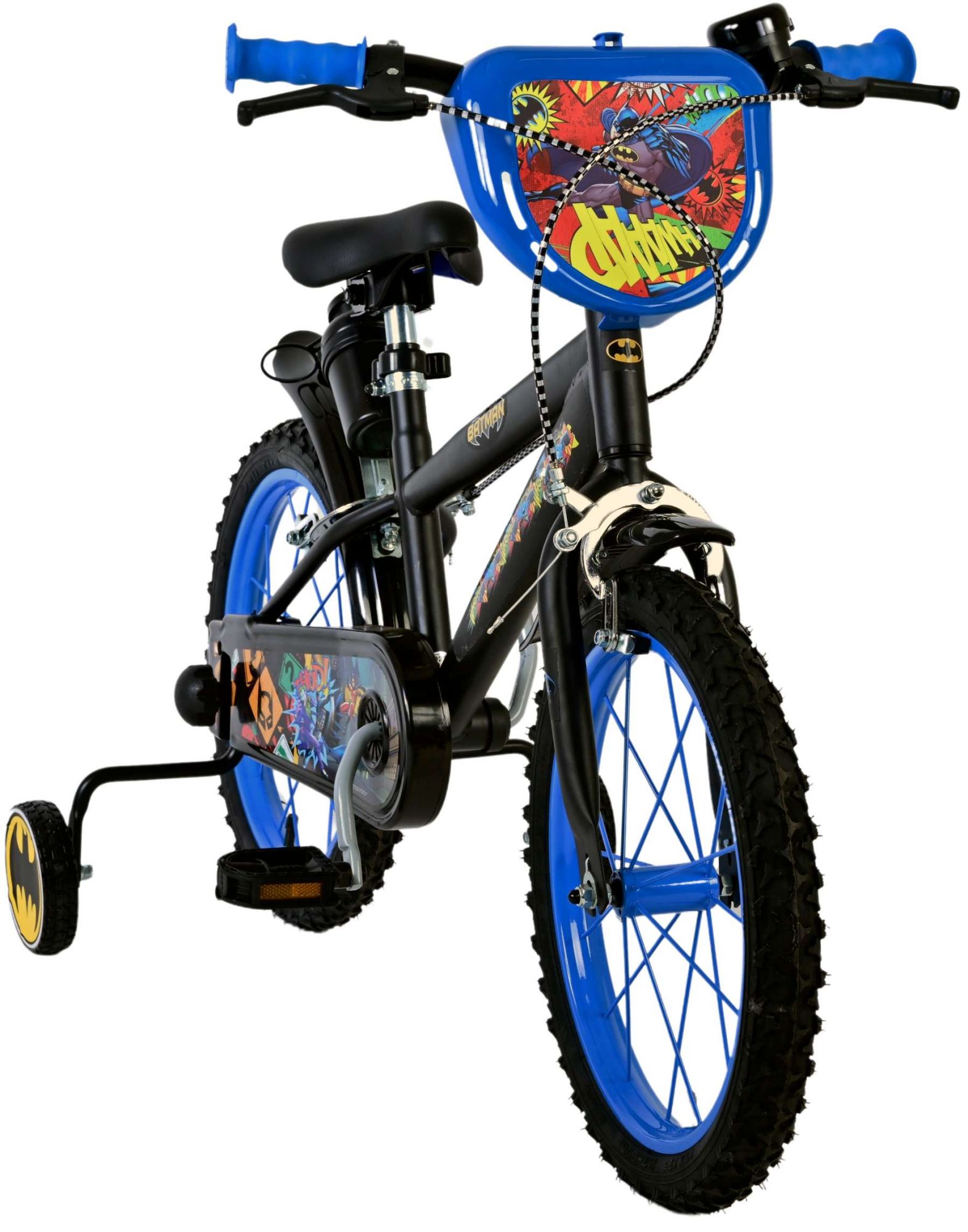 Kinderfahrrad Batman Fahrrad für Jungen 16 Zoll Kinderrad in Schwarz