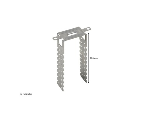 Knauf directhangers 125 mm voor 50 mm houten latten, verpakking van 100 stuks.