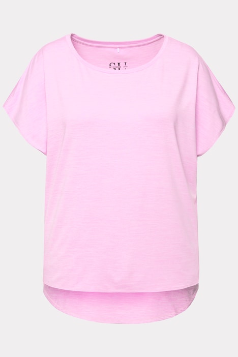 Sport Shirt, oversized, Rundhals, Halbarm