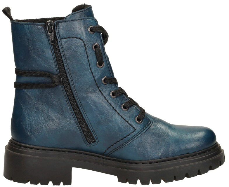Rieker Veterschoenen Hoog petrol