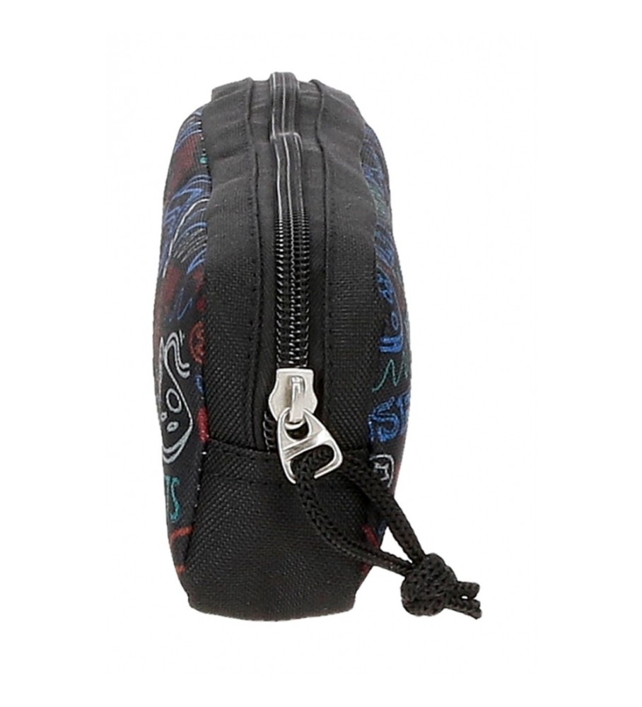 Estojo Roll Road Next Level preto -22x7x3cm-