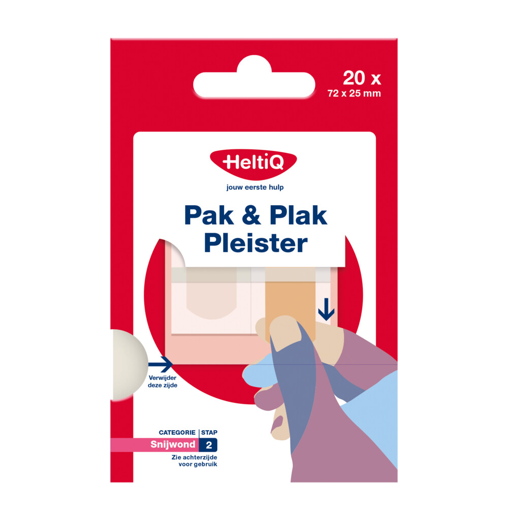 HeltiQ Pak & Plak Pleister Textiel20 stuks