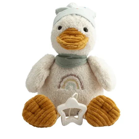 Sterntaler Spieluhr mittel, Ente Edda in cremeweiß, 20cm