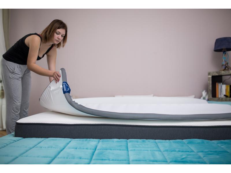eazzzy Matratzentopper Eazzzy 140 x 200 cm Altes Bett, neuer Schlafkomfort