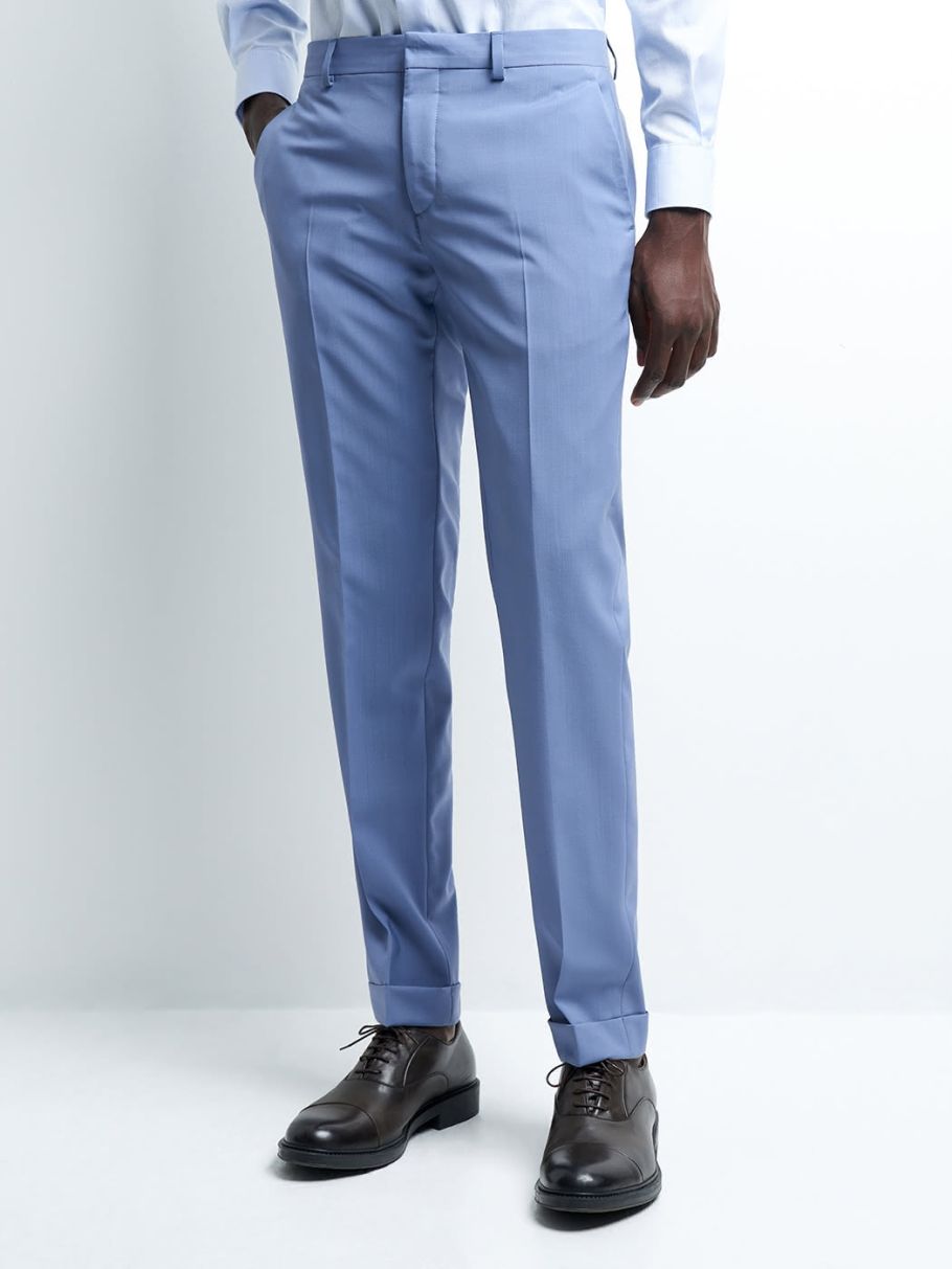 Pantalon coordonnable xslim en laine uni