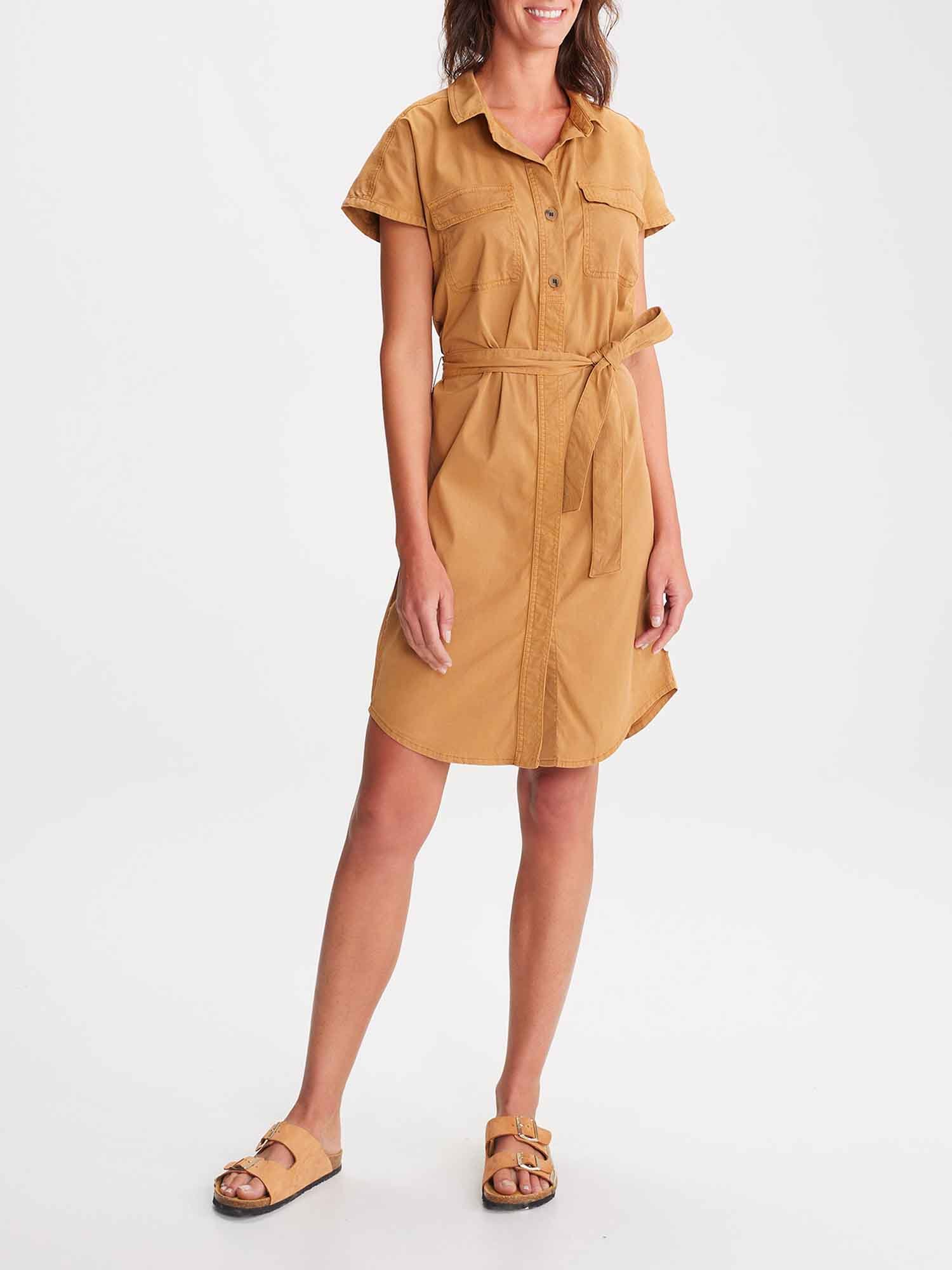 Robe Femme Sans Manche Marron