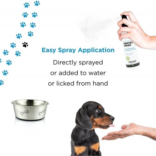 Spray dental bio PETUCHI com aroma de canela para cães