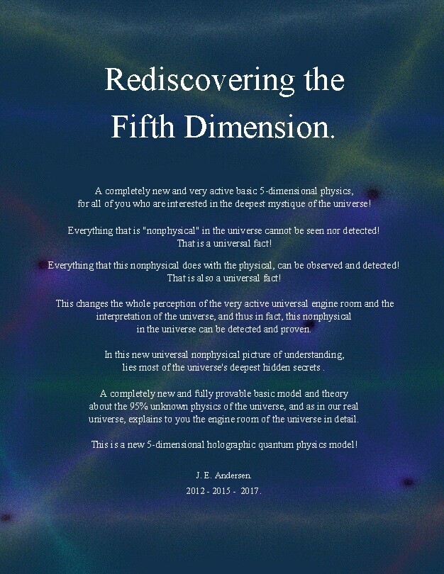 Rediscovering The Fifth Dimension - Jan Edvin Andersen - English Book