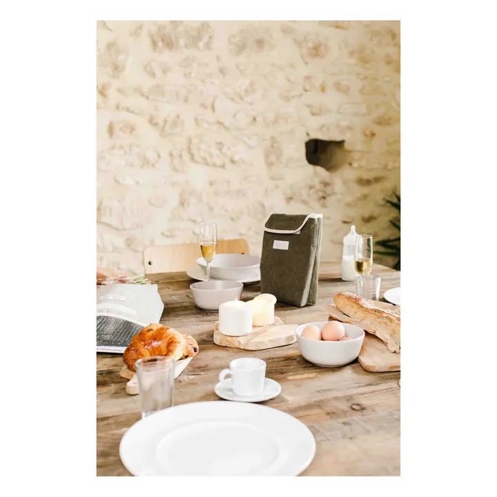 Adorna Lunch bag isotherme en lin | Vert kaki