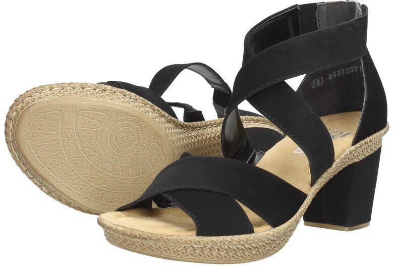 Rieker Dames sandalen zwart