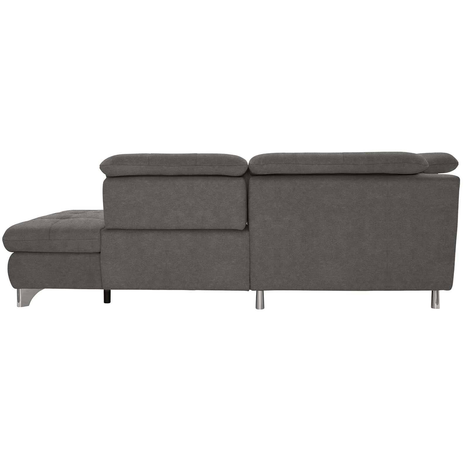 polsterpower Ecksofa - Belle grey - Basismodell - Ottomane rechts