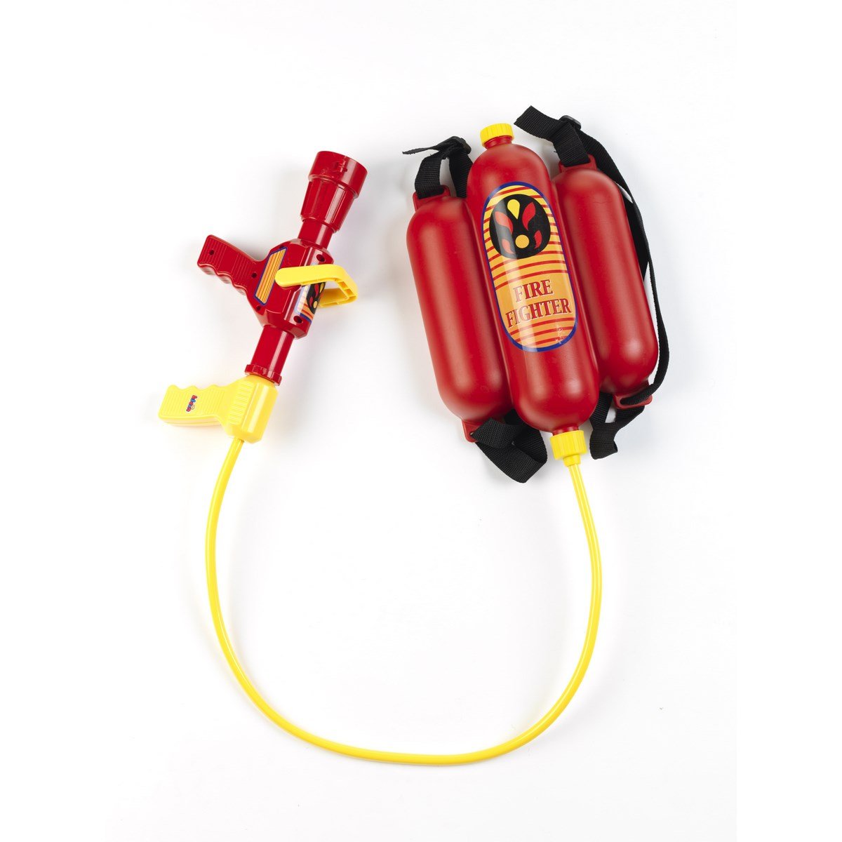 Lance incendie avec réservoir à eau dorsal