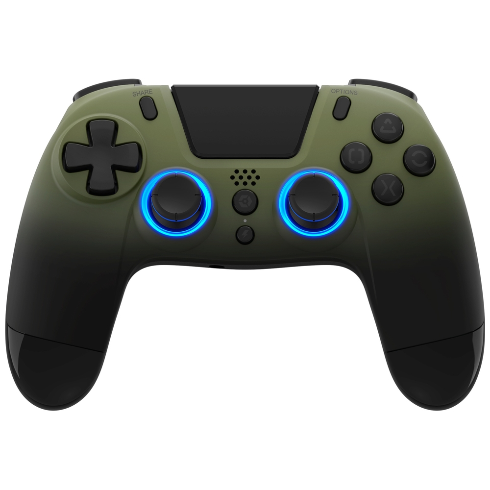 Gioteck VX4+ Kabelloser RGB-Controller für PS4 und PC – Grünes Tarnmuster