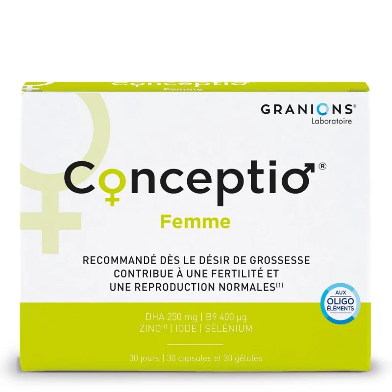 Conceptio Femme - 30 capsules et 30 gélules