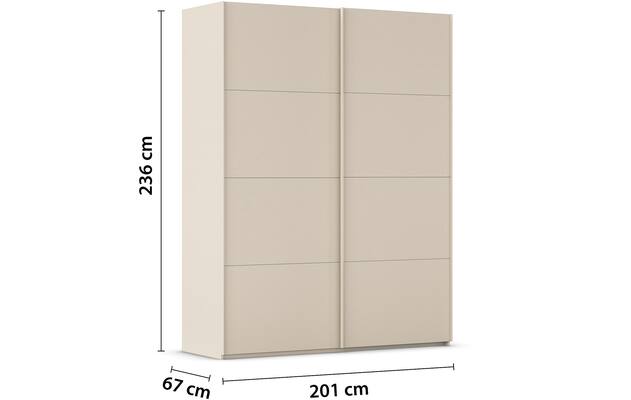 Kledingkast Finca Mat Glas