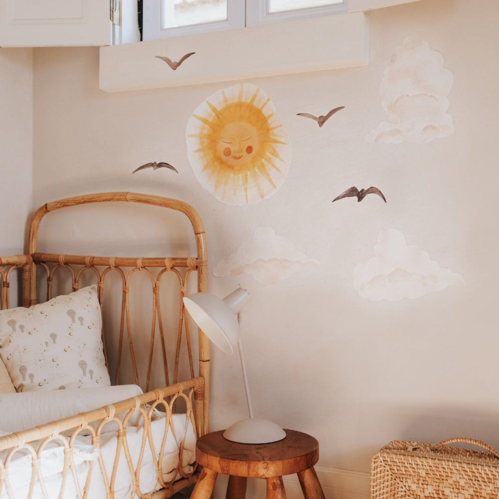 Køb That's Mine Yellow Wallsticker Sun