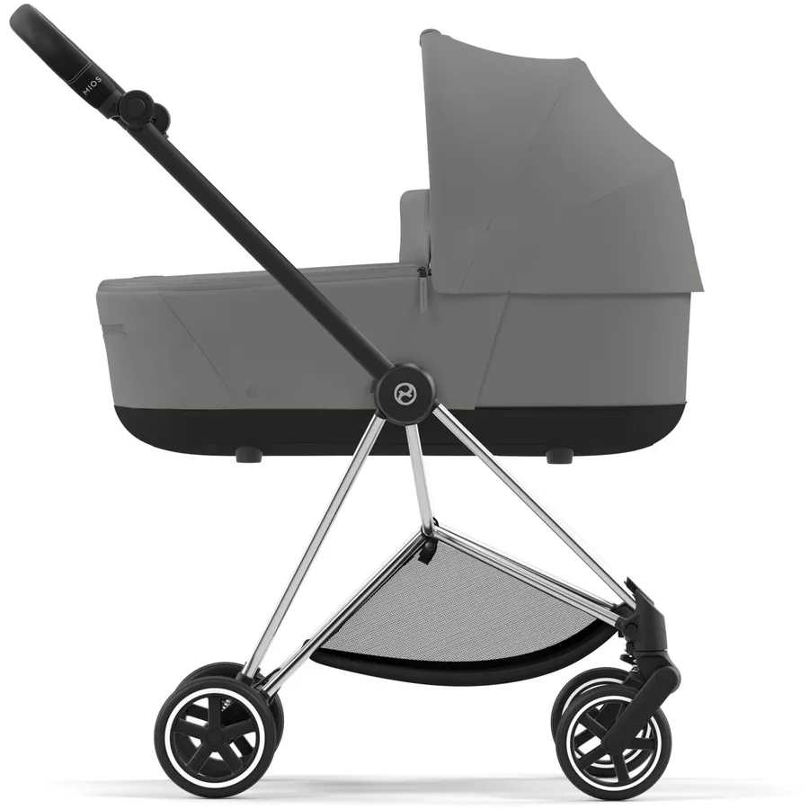cybex PLATINUM Kombikinderwagen New Mios Chrome Black Mirage Grey